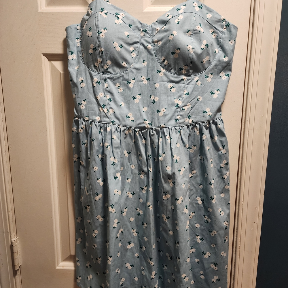 Floral Blue Dress